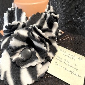 Handmade fleece scarf